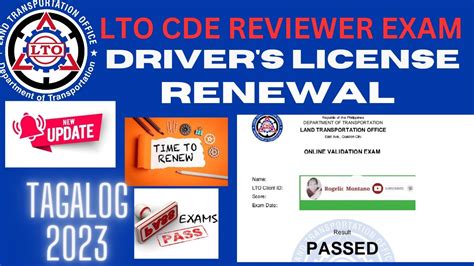 lto cde exam answers tagalog 2023